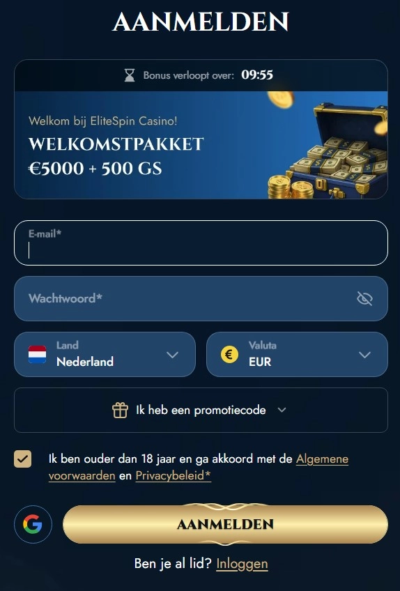 Registratie en login